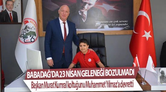 Babadağ Belediye Başkanı Murat Kumral koltuğunu Muhammet Yılmaz'a devretti