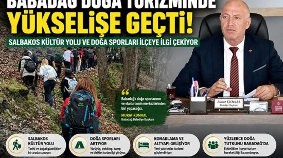 Babadağ Doğa Turizminde yükselişe geçti!
