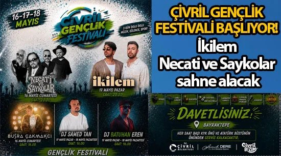Çivril Gençlik Festivali Başlıyor!