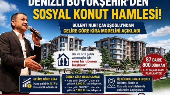 Denizli Büyükşehir’den sosyal konut hamlesi!