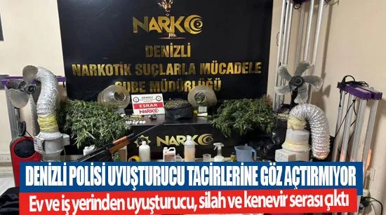 Denizli polisi uyuşturucu tacirlerine göz açtırmıyor