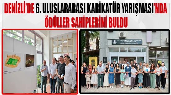 Denizli’de 6. Uluslararası Karikatür Yarışması’nda ödüller sahiplerini buldu