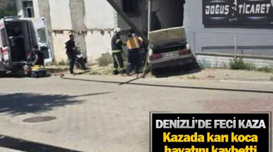 Denizli’de feci kaza