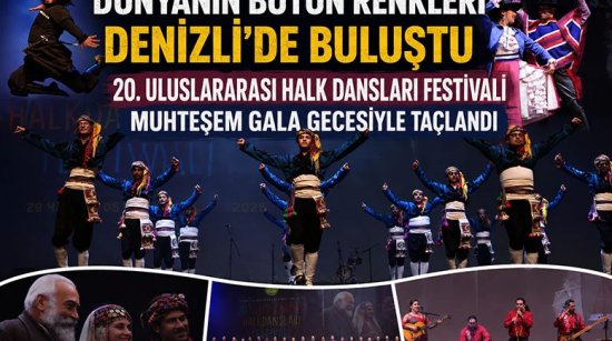 Dünyanın bütün renkleri Denizli’de buluştu