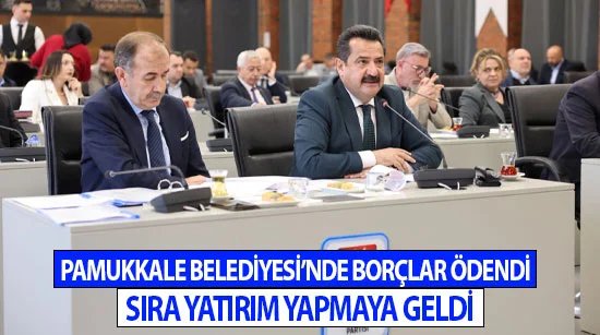 Pamukkale Belediyesi’nde borçlar ödendi sıra yatırım yapmaya geldi