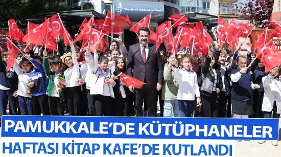 Pamukkale’de Kütüphaneler Haftası Kitap Kafe’de Kutlandı