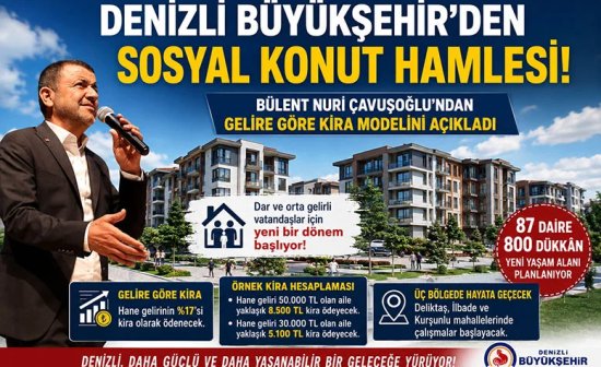 Denizli Büyükşehir’den sosyal konut hamlesi!