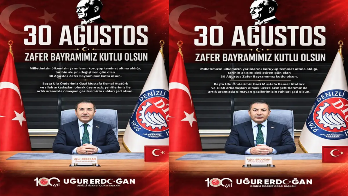 Denizli Ticaret Odası 30 Ağustos Kutlama İlanı