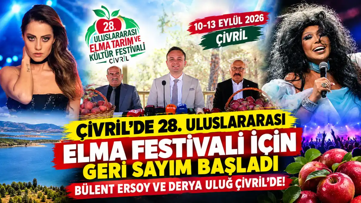 28. Uluslararası Elma Festivali için Bülent Ersoy ve Derya Uluğ Çivril'e geliyor