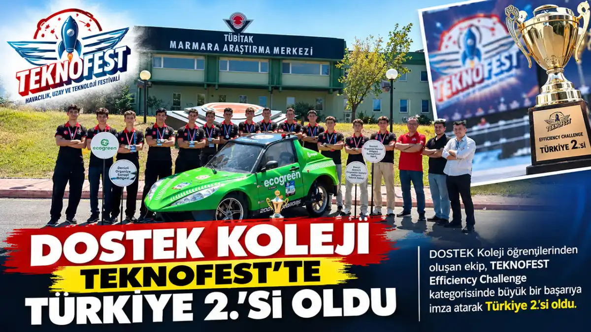 DOSTEK Koleji, TEKNOFEST’te Türkiye 2.’si oldu
