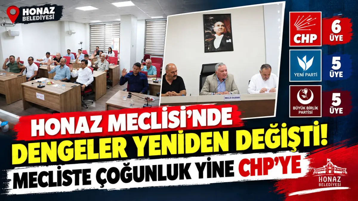 Honaz Meclisi’nde dengeler yeniden değişti!