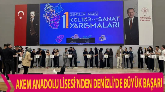 Akem Anadolu Lisesi’nden Denizli’de Büyük Başarı