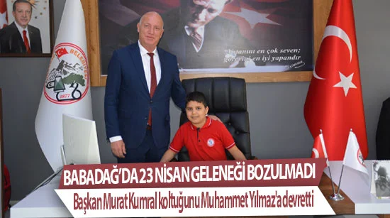 Babadağ Belediye Başkanı Murat Kumral koltuğunu Muhammet Yılmaz'a devretti