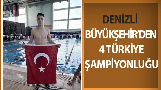 Denizli büyükşehir’den 4 türkiye şampiyonluğu