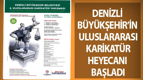 Denizli Büyükşehir’in Uluslararası Karikatür Heyecanı Başladı