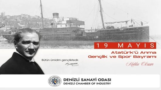 Denizli Sanayi Odası 19 Mayıs Kutlama İlanı