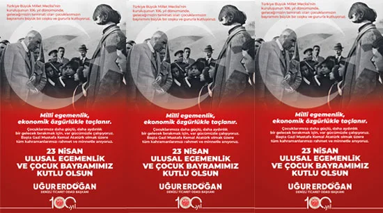 Denizli Ticaret Odası 23 Nisan İlanı