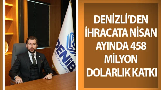 Denizli’den ihracata nisan ayında 458 milyon dolarlık katkı