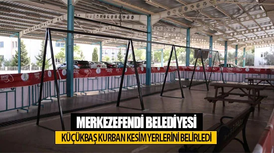 Merkezefendi Belediyesi Küçükbaş Kurban Kesim Yerlerini Belirledi