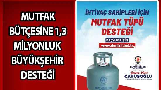 Mutfak Bütçesine 1,3 Milyonluk Büyükşehir Desteği